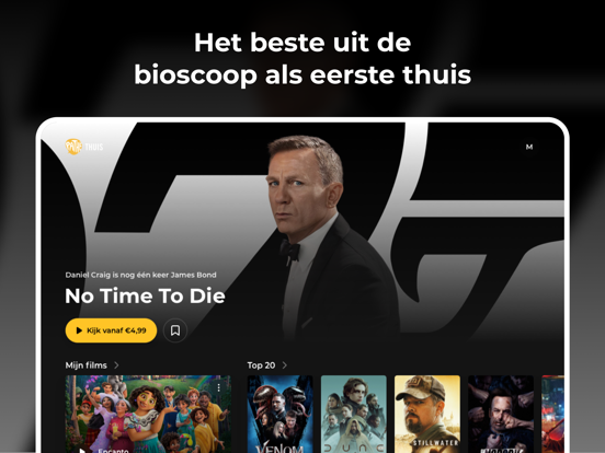 Pathé Thuis iPad app afbeelding 1