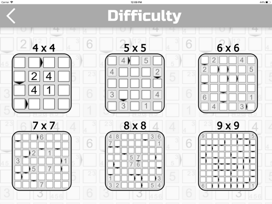 The Futoshiki iPad screenshot 2 - Games app