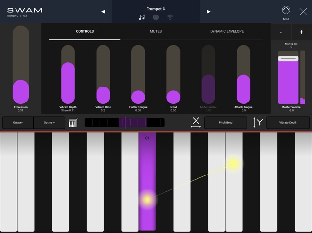 SWAM Trumpet C App Store da