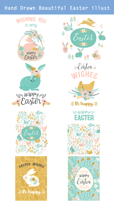 Hand Drawn Easter Day Stickers Screenshot