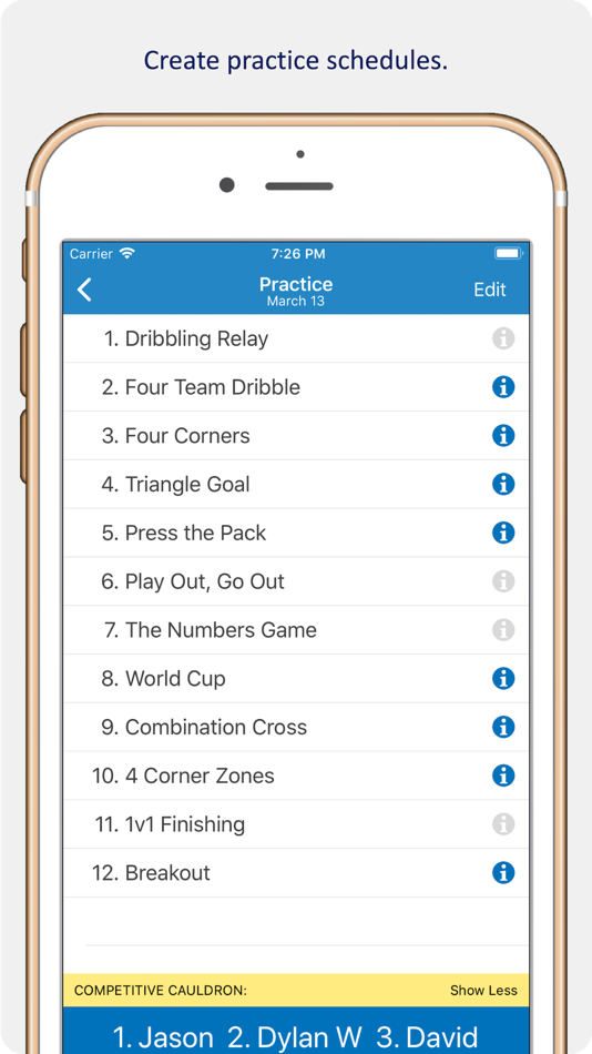 #3. Soccer Drill Down (iOS) By: Neil Daly