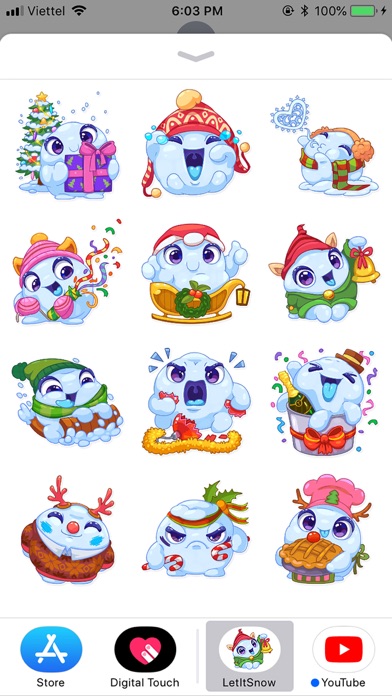 Screenshot #1 pour Christmas Snow - Xmas Sticker