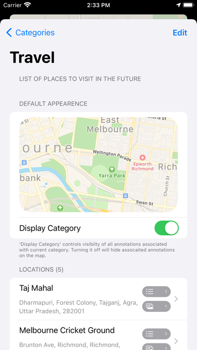 Journal Mapper Screenshot