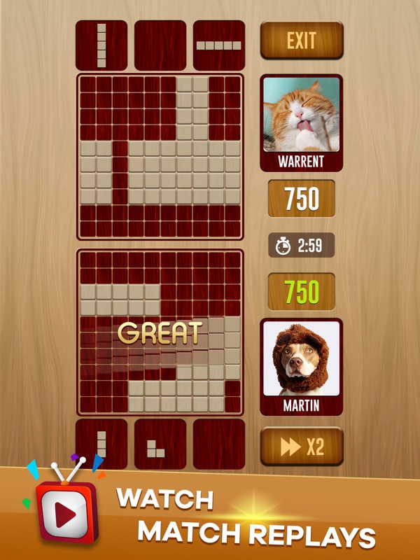 Woody Battle Block Puzzle Dual screenshot 10