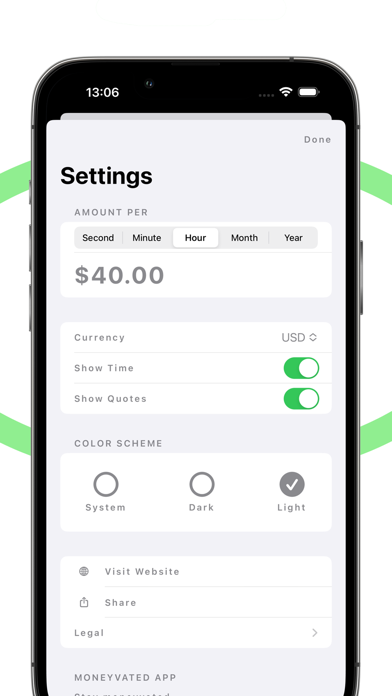 Moneyvated: Money Income Timer Screenshot