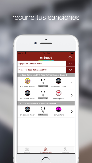 miSquad Clubs Screenshot