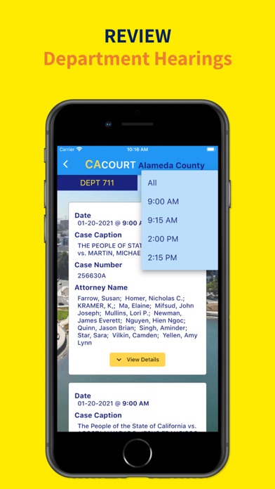 Alameda Superior Court Screenshot