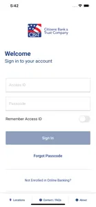 Citizens Bank and Trust Mobile screenshot #2 for iPhone
