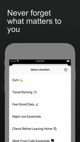 Game screenshot ForgetNot -Reusable checklists apk