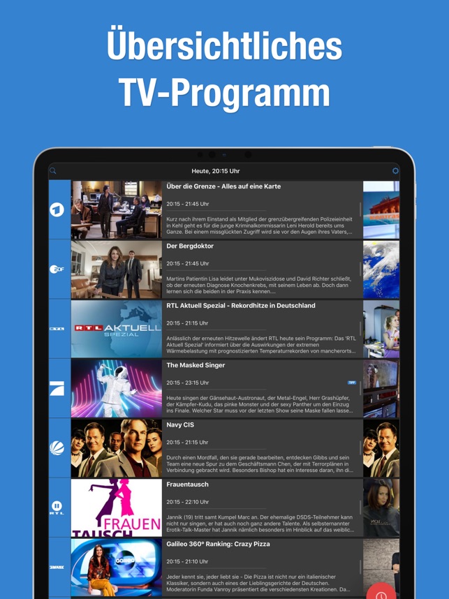 TV.de Live TV App im App Store