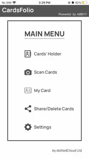 cardsfolio iphone screenshot 1