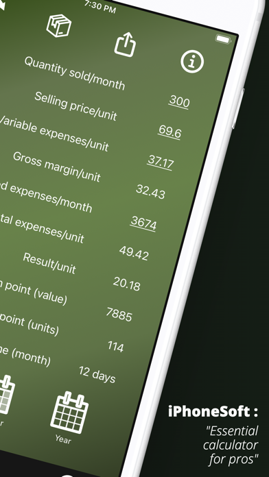 ProCalc.app: Margin, BreakEven