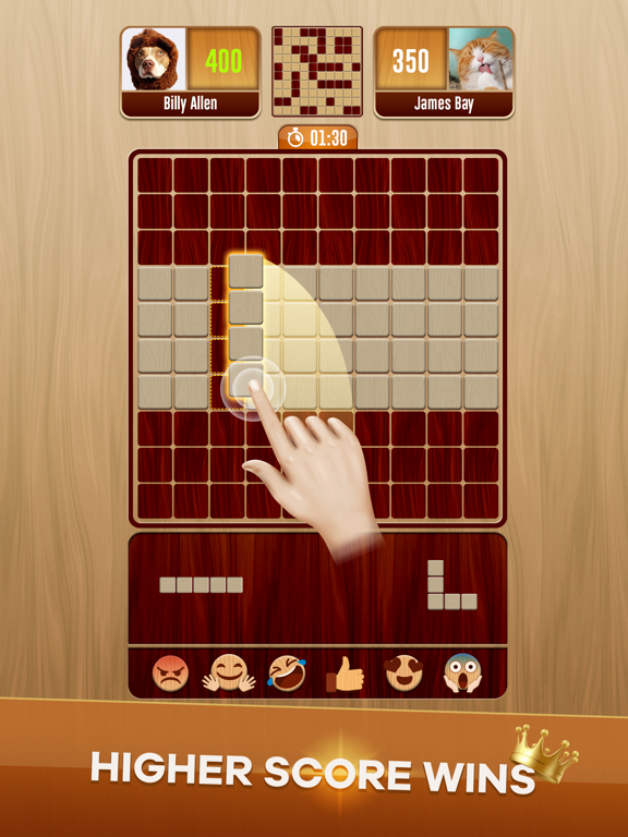 Screenshot #4 pour Woody Battle Block Puzzle Dual