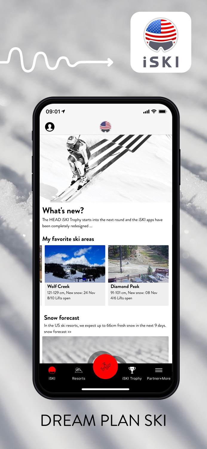 iSKI USA - Ski Snow Track