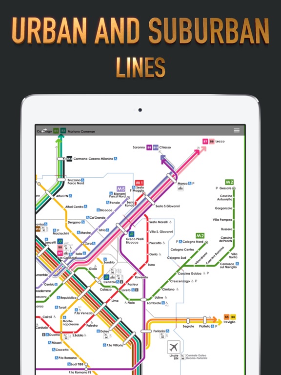 Milan Metro and Transport iPad screenshot 10 - Travel app