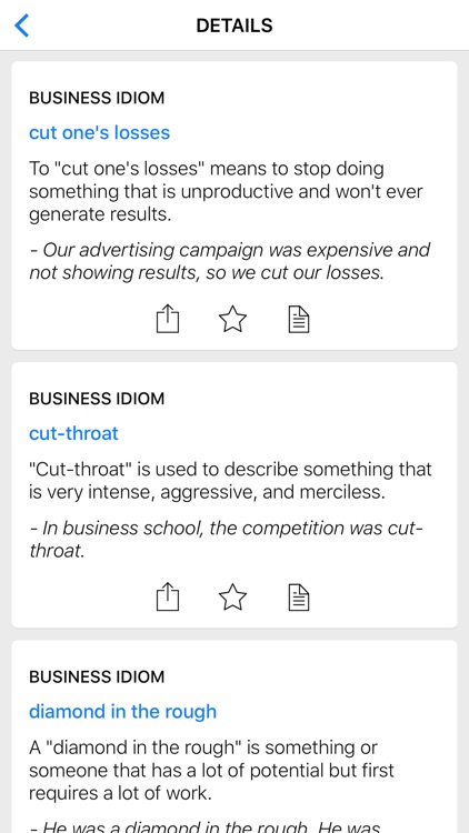 Business & Clothing idioms