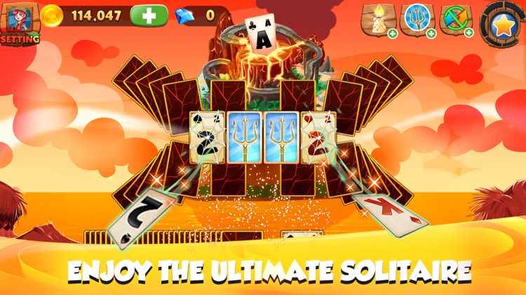 Solitaire Tripeaks Lost Worlds screenshot-0