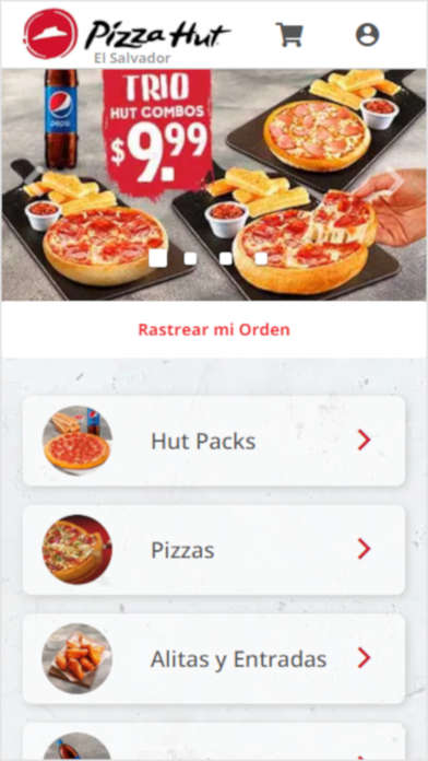 Pizza Hut El Salvador Screenshot 1 - AppWisp.com Pizza Hut El Salvador Screenshot 1 - AppWisp.com