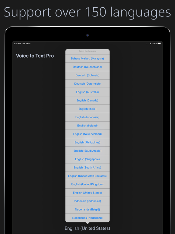 Screenshot #5 pour Voice to Text Pro - Transcribe