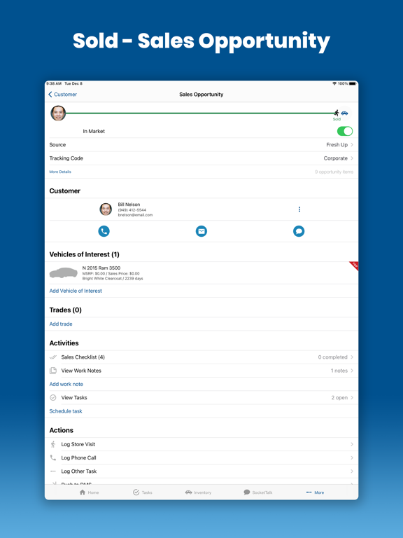 CRM by DealerSocket iPad screenshot 10 - Business app