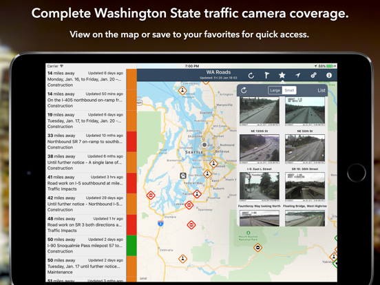 Washington State Roads iPad screenshot 4 - Travel app