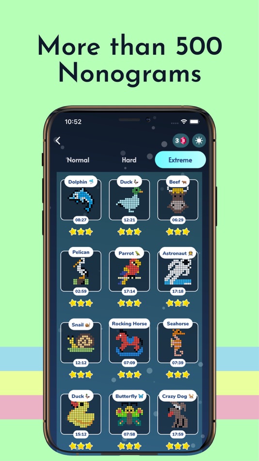 #3. Nonogram Colors (iOS) 由: Tommy Buonomo