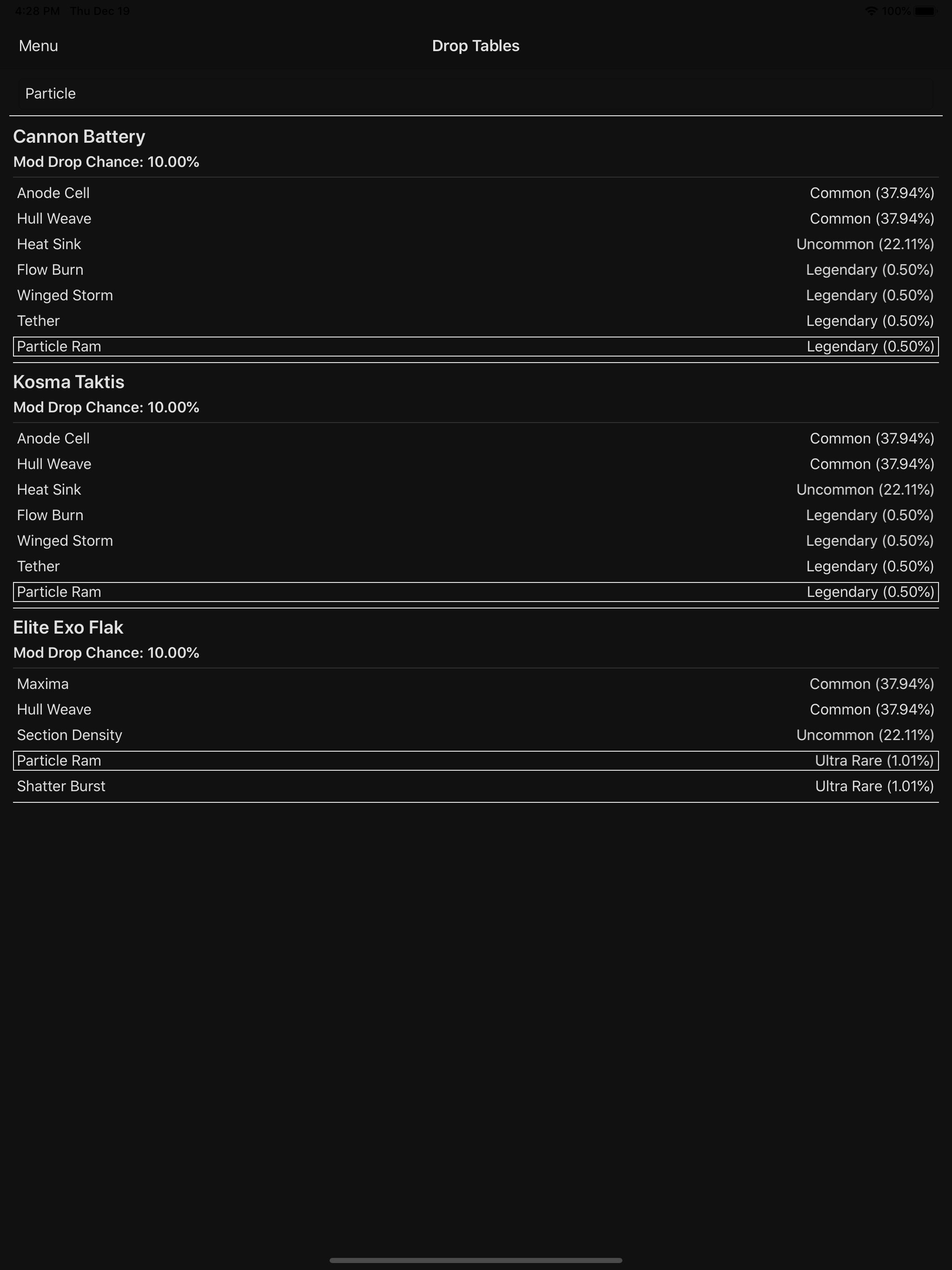 Warframe Info