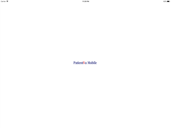 PatientVu Mobile iPad screenshot 1 - Medical app