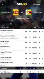 live score for cricket iphone screenshot 2