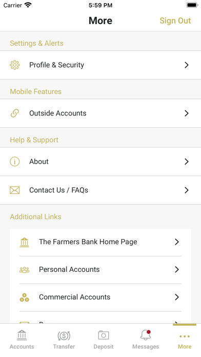 The Farmers Bank Carnegie, OK Screenshot