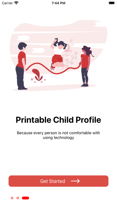Child Emergency Plan Screenshot
