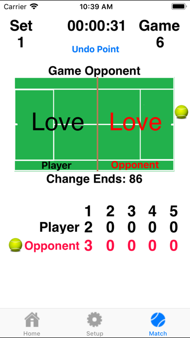 Tennis Score Addict Screenshot