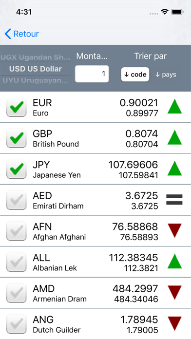 Screenshot #2 pour Convertisseur de devises -