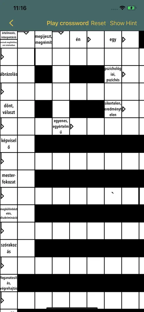 Anki Crossword