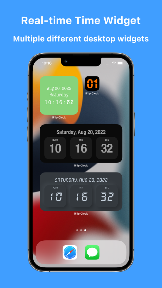 #1. iFlip Clock - Time Widget (iOS) By: 若愚 马