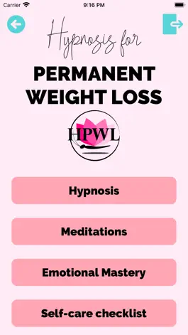 Game screenshot Hypnosis Permanent Weight Loss mod apk