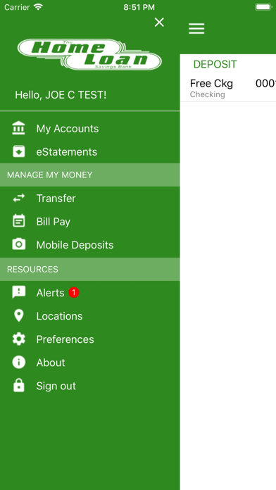 Screenshot #1 pour Home Loan Savings Bank Mobile