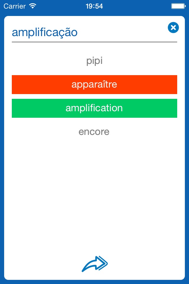 Portuguese−French dictionary screenshot 4