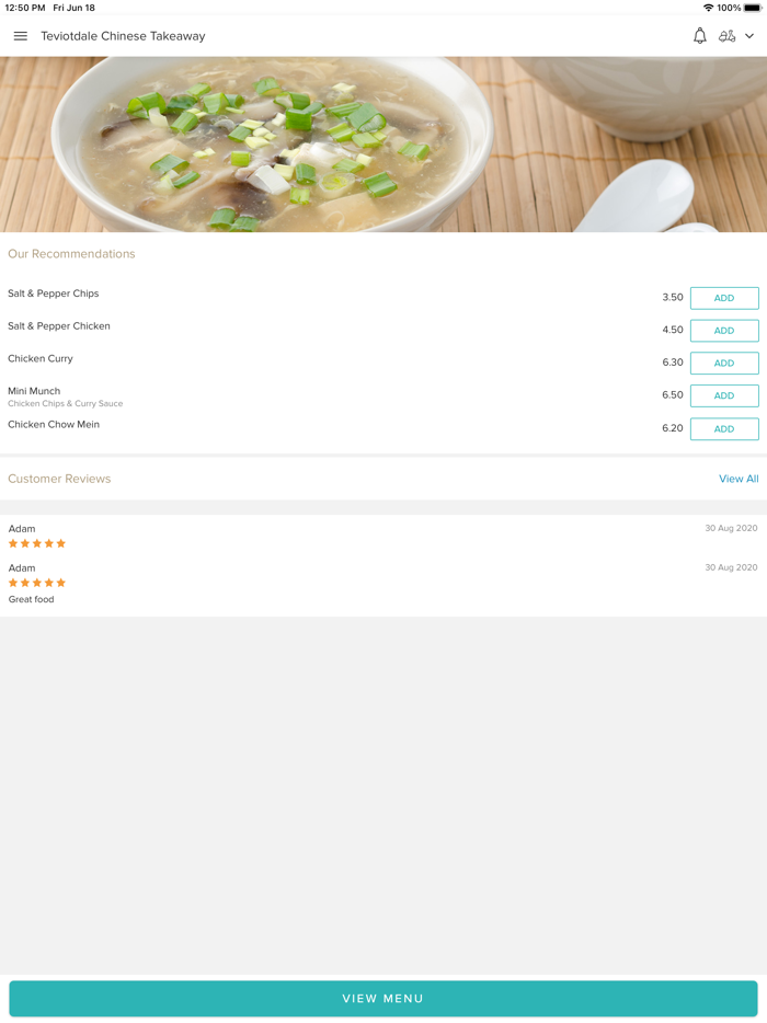 Teviotdale Chinese Takeaway