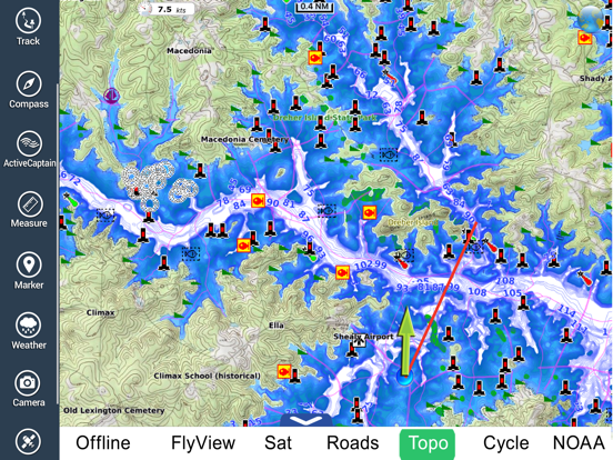 Screenshot #6 pour Lake Murray SC Fishing Maps HD