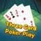 Three Card Poker PLAY is a fun poker variation that combines elements of the popular Gin Rummy card game with the Three Card Poker casino card game