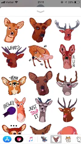 Game screenshot Deer Emoji Funny Stickers mod apk