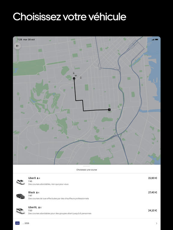 Screenshot #6 pour Uber : Commander une course