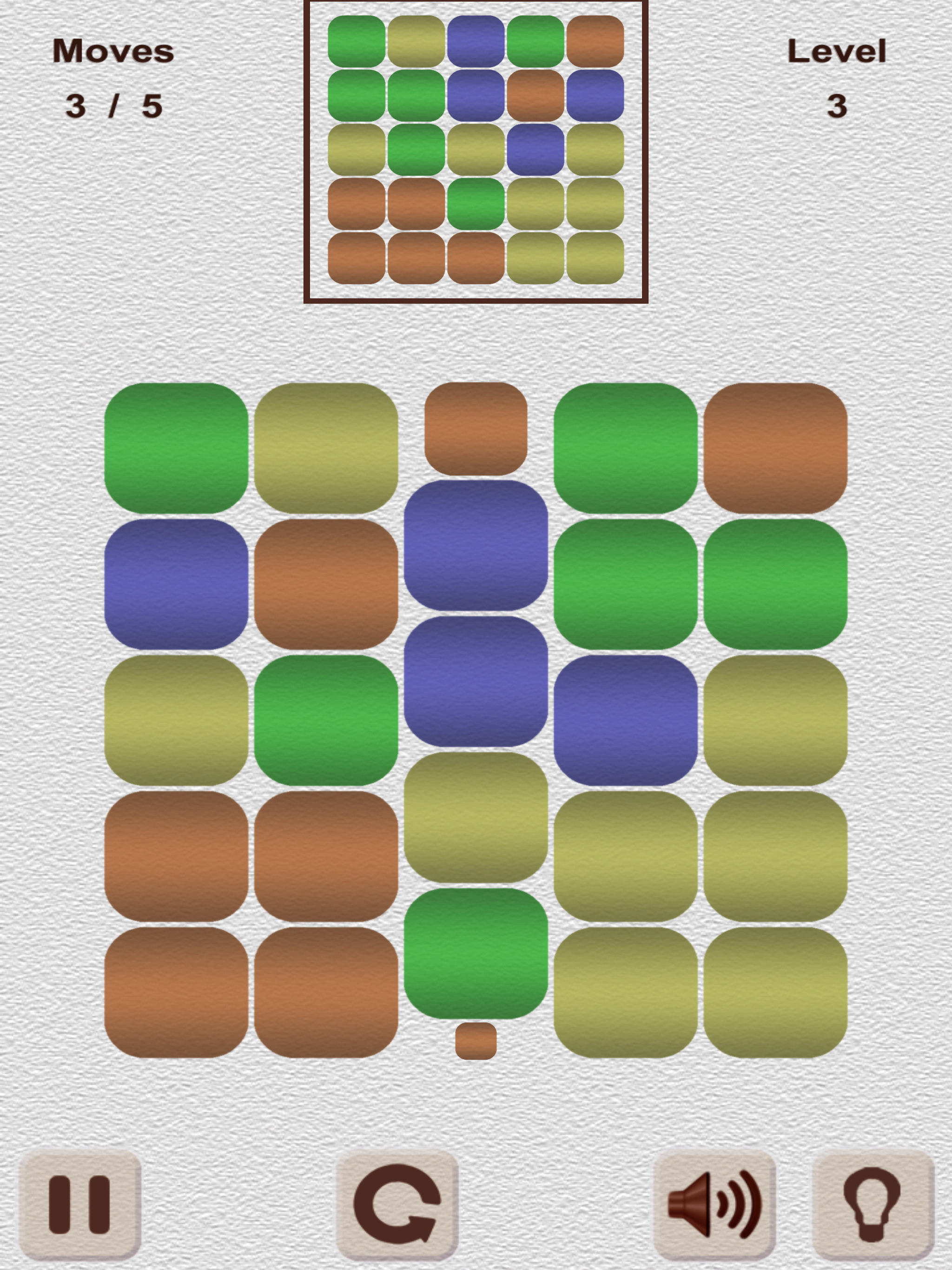 Puzzle flat cube
