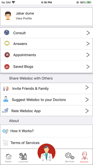 WEBDOC - Be Healthy Screenshot