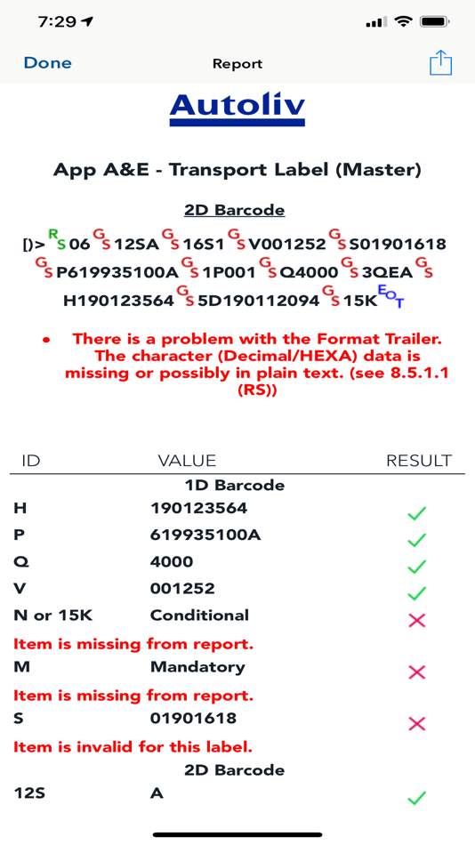 #3. Autoliv LabelCheck (iOS) By: Autoliv