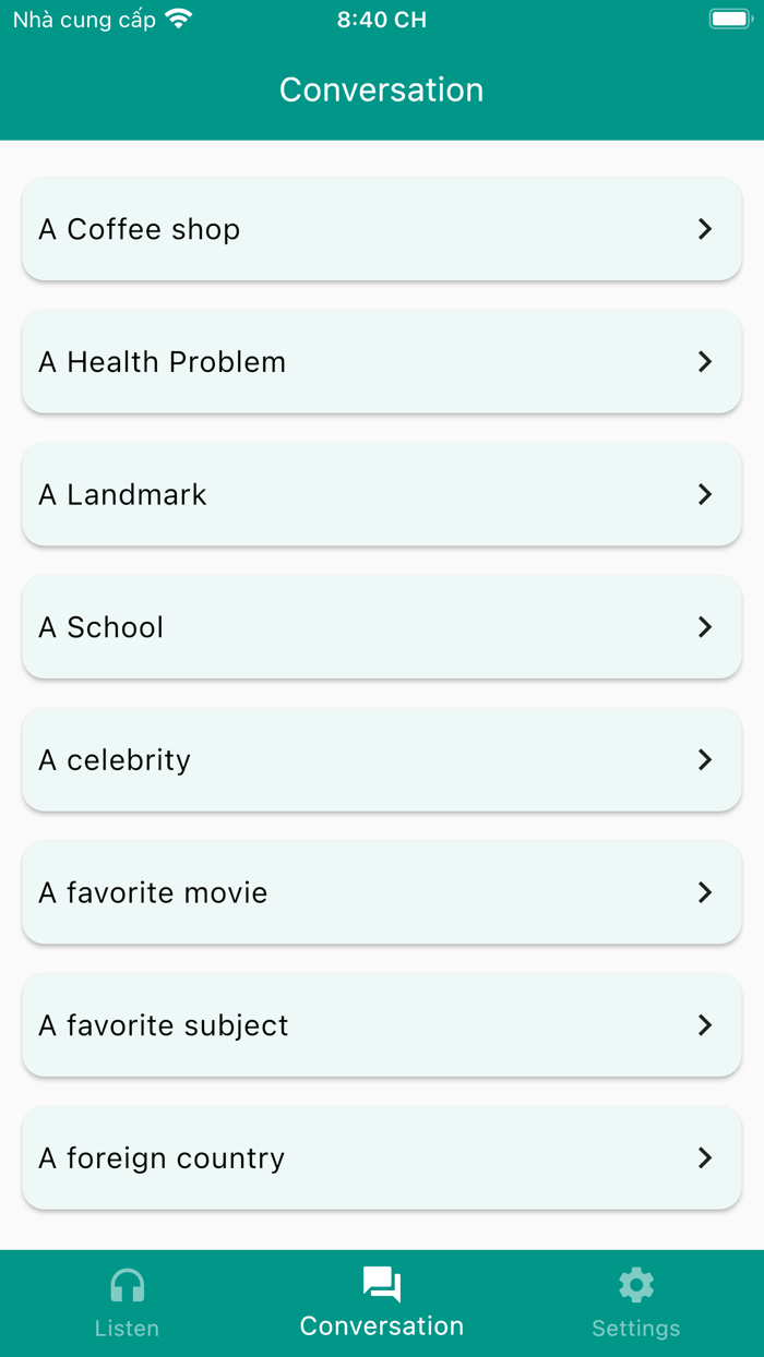 English Listening - Speaking