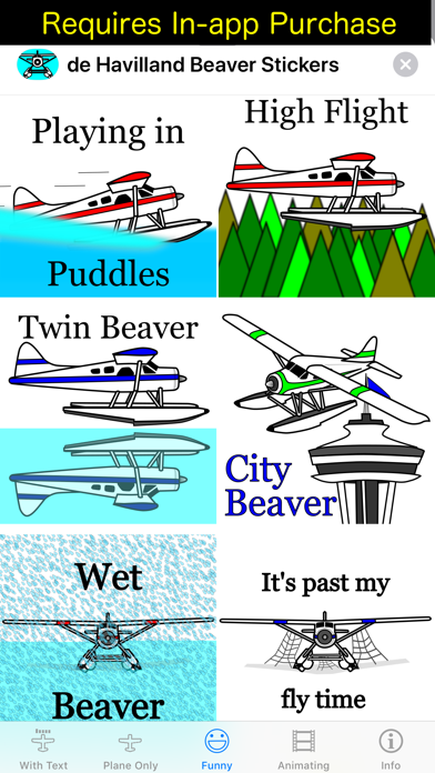 DHC-2 Beaver Sticker App Screenshot