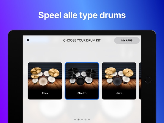 Drums - echte drumset games iPad app afbeelding 5