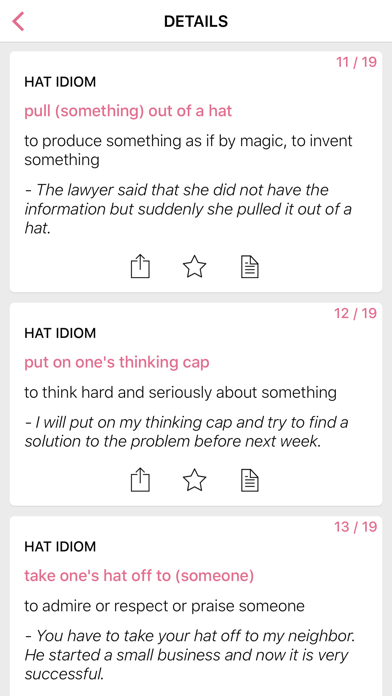 Clothing - Medical idioms Screenshot